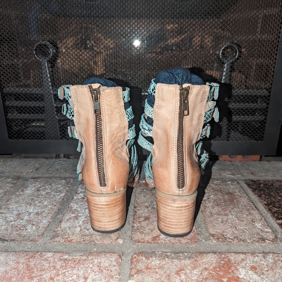 FreeBird Turquoise Casandra Sandal Bootie size 9 - Picture 7 of 11